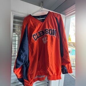 Men’s vintage starter Clemson university v-neck windbreaker jacket